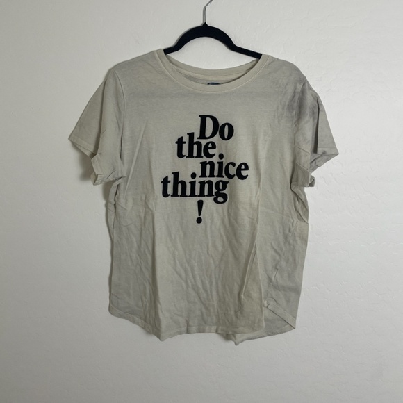 Do The Nice Thing Sweet Hipster Hippie Art Artsy Chic Girly Tee Hip Blouse Top - Picture 5 of 5